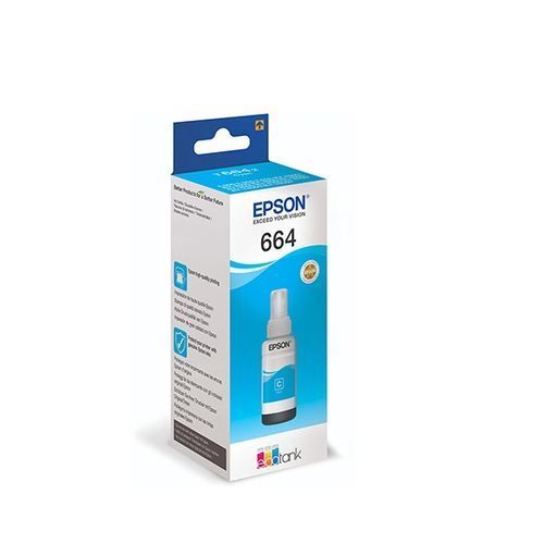 Epson T664 Ink Bottle - Cyan