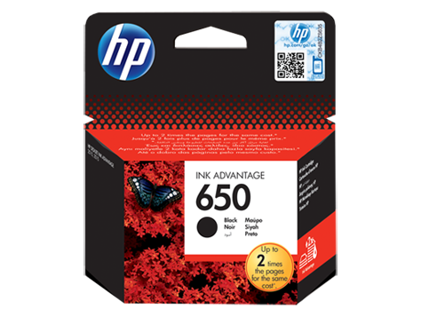 HP 650 Ink Cartridge - Black (CZ101AE)