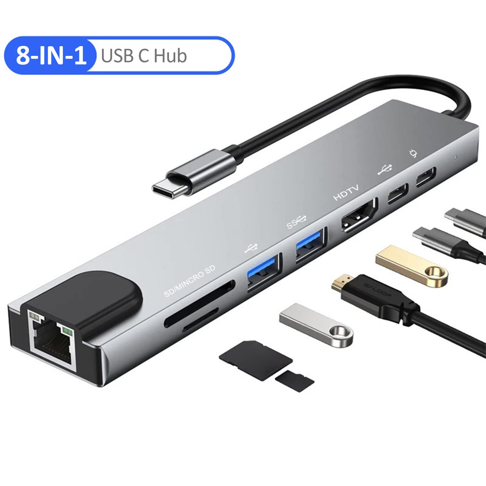 Type-C 8-in-1 Adapter