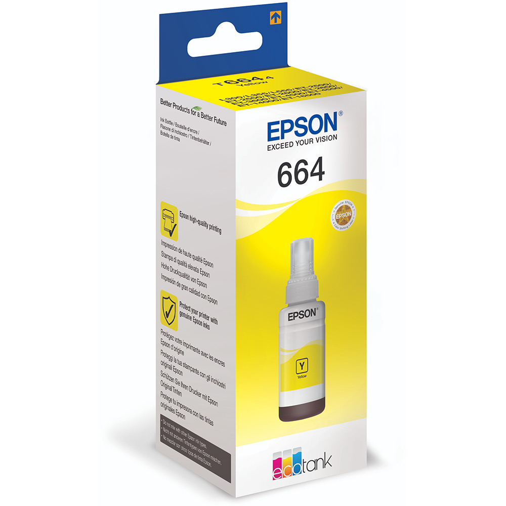 Epson T664 Ink Bottle - Yellow